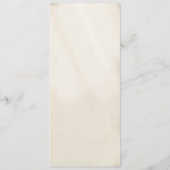 ヴィンテージピーコックフェザーエレガントボホティール(緑がかった色)結婚ズ メニュー (裏面)