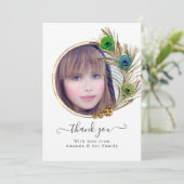 ヴィンテージピーコックフローラクインチェニェラ サンキューカード (スタンド正面)