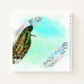 ヴィンテージピーコックブライダルシャワーゲストブック ノートブック (裏面)