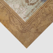 ヴィンテージピーコックブラウンアンティーク紙 薄葉紙 (詳細)