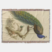 ヴィンテージピーコックブランケット スローブランケット (正面)