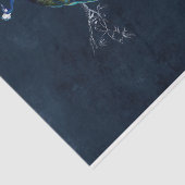 ヴィンテージピーコックミッドナイトブルーデコパージュ 薄葉紙 (詳細)