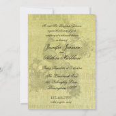 ヴィンテージピーコックリハーサルディナー招待状 招待状 (裏面)