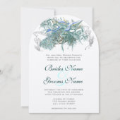 ヴィンテージピーコック結婚式招待状 招待状 (正面)