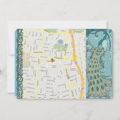 ヴィンテージピーコック結婚式招待状 招待状 (裏面)