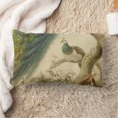 ヴィンテージピーコック腰枕 ランバークッション (ブランケット)