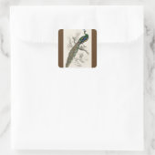 ヴィンテージピーコック自然史プリント スクエアシール (バッグ)