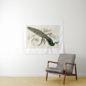 ヴィンテージピーコック自然史プリント タペストリー (インサイチュ(横))