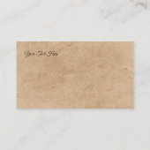 ヴィンテージピーコック自然史プリント 名刺 (裏面)