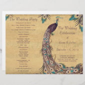 ヴィンテージピーコック茄子プログラムカバー (正面/裏面)