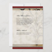 ヴィンテージピーコック6 -結婚式招待状 招待状 (裏面)