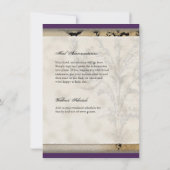 ヴィンテージピーコック6 -結婚式招待状 招待状 (裏面)