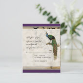 ヴィンテージピーコック6 -結婚式招待状 招待状 (スタンド正面)