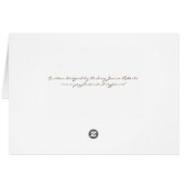 ヴィンテージピーコック&エッチングのテーブルシーティングカード (裏面横)