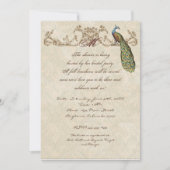 ヴィンテージピーコック&エッチングス結婚式招待状 招待状 (正面)