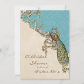 ヴィンテージピーコック&エッチングス結婚式招待状 招待状 (裏面)