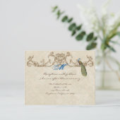 ヴィンテージピーコック&エッチングズ披露宴招待状 招待状 (スタンド正面)