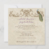 ヴィンテージピーコック&エッチングズ結婚式招待状 招待状 (正面)