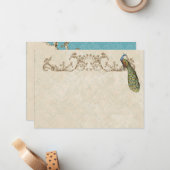 ヴィンテージピーコック&エッチンズサンキューノートカード ノートカード (正面/裏面インサイチュ)