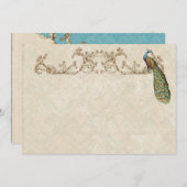 ヴィンテージピーコック&エッチンズサンキューノートカード ノートカード (正面/裏面)