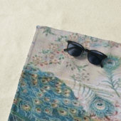 ヴィンテージピーコック-ビーチタオル ビーチタオル (インサイチュ)