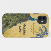 ヴィンテージピーコック Case-Mate iPhoneケース (裏面(横))