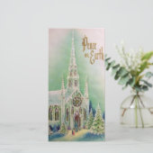 ヴィンテージピースオンアースクリスマスフォトカード シーズンカード (スタンド正面)