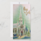 ヴィンテージピースオンアースクリスマスフォトカード シーズンカード (正面)