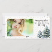 ヴィンテージピースオンアースクリスマスフォトカード シーズンカード (裏面)