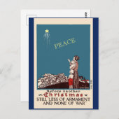 ヴィンテージピースクリスマス1918年の改造美術 ポストカード (正面/裏面)