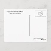 ヴィンテージピースブリッジクロッシングニューヨーク，オンタリオ ポストカード (裏面)