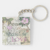 ヴィンテージピースホームビューティフルラブ キーホルダー (裏面)