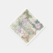 ヴィンテージピースホームビューティフルラブ スタンダードカクテルナプキン (角)