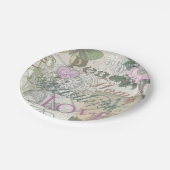 ヴィンテージピースホームビューティフルラブ ペーパープレート (アングル)