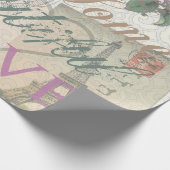 ヴィンテージピースホームビューティフルラブ ラッピングペーパー (角)