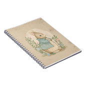 ヴィンテージピーターうさぎ花ノート ノートブック (右側)