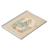 ヴィンテージピーターうさぎ花ノート ノートブック (左側)