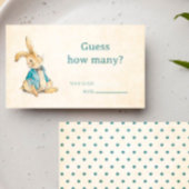 ヴィンテージピーターうさぎ赤ちゃんシャワーいくつ推測 エンクロージャーカード