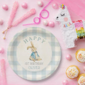 ヴィンテージピーターザラビットファースト誕生日 ペーパープレート (パーティー)