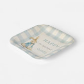 ヴィンテージピーターザラビットブルーギンガム1歳 ペーパープレート (傾斜あり)