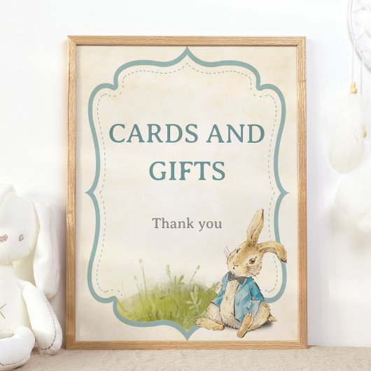 ヴィンテージピーターザラビットボーイカードとギフト ポスター