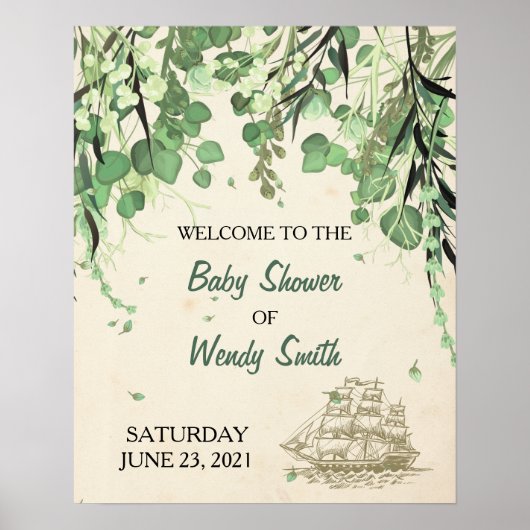 ヴィンテージピーターパンネバーランドウェルカムサイン ポスター (正面)