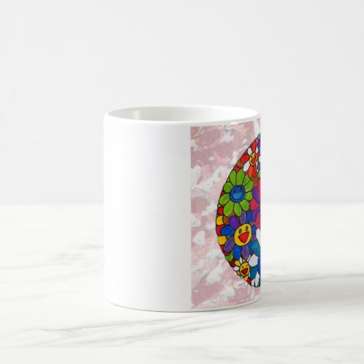 ヴィンテージピーターマックススタイルフラワーズボールマグ コーヒーマグカップ (中央)