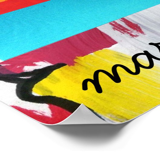 ヴィンテージピーターマックススタイル平和と愛のポスター ポスター (角)