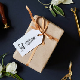 ヴィンテージピーターラビットビアトリックスポッターB&W子供用 ギフトタグ