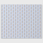 ヴィンテージピーター・ラビット・ビアトリックス・ポッターブルーキッズ ラッピングペーパー (フラット)