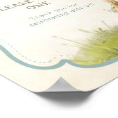 ヴィンテージピーター・ラビット・ボーイ・ベイビー・シャワーが好き ポスター (角)