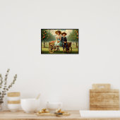 ヴィンテージピーチオーチャードチルドレンのポスター ポスター (キッチン)