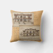 ヴィンテージピーチスクリプトアンドヴィラズ クッション (裏面)