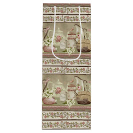 ヴィンテージピーチティー&バラワイン抱き枕 ワインギフトバッグ